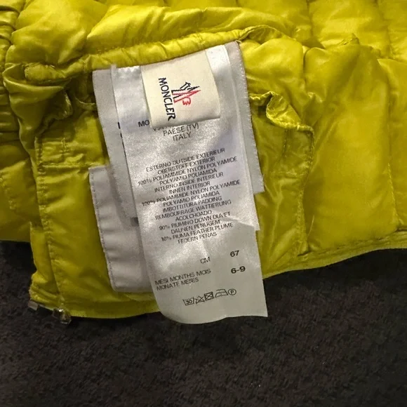 Moncler Lime Green Puffer Jacket